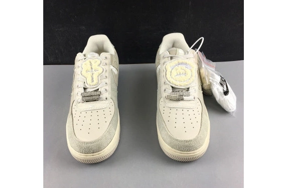 CN2405-902 Scott  FORCE 1 NIKE AIR  White Travis x Grey 0204